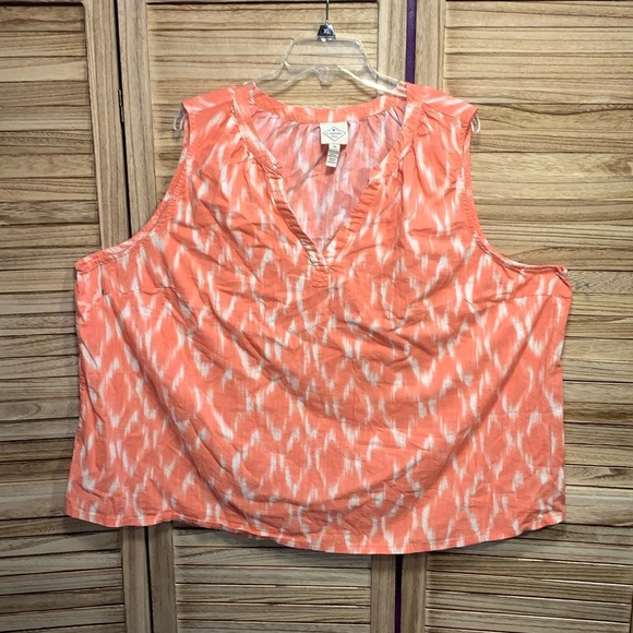 St. Johns Bay Tank Top Orange Plus Size 4X - Picture 1 of 6